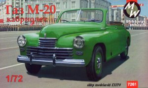 MILITARY WHEELS 7261 - 1:72 GAZ M-20 Cabriolet