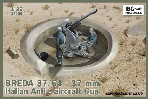Go to product IBG 35009 - 1:35 Breda 37/54  37mm Italian Anti-aircraft Gun