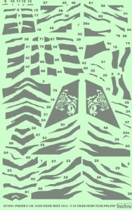 MODELMAKER D72061 - 1:72 Polish F-16C NATO Tiger Meet 2015 - F-16 Tiger Demo Team Poland