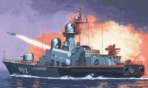Go to product MIRAGE 40421 - 1:400 RKA-71 Tarantul IV z systemem Kortik