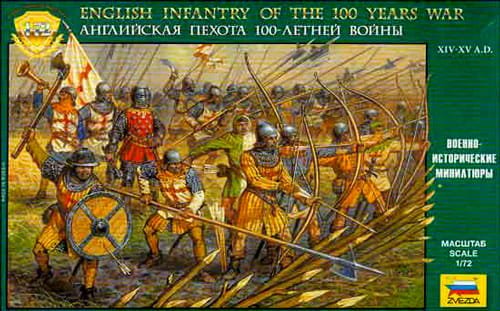 Go to product ZVEZDA 8060 - 1:72 English Infantry of 100 Years War