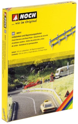 Go to product NOCH 60511 - 1:87 (H0) Crash Barriers and Road Posts - Barierki i słupki drogowe