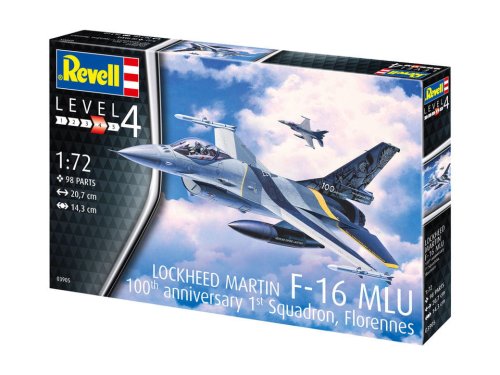 Go to product REVELL 03905 - 1:72 Lockheed Martin F-16 MLu 100th Anniversary