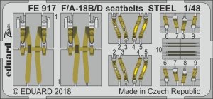 EDUARD FE917 - 1:48 F/A-18B/D seatbelts - Steel