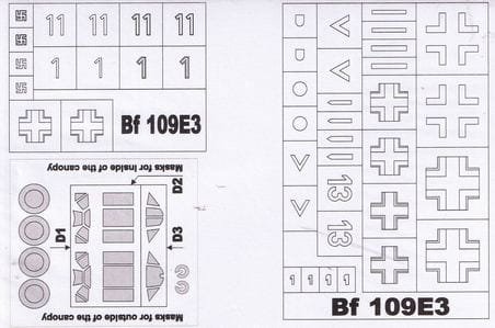Go to product MONTEX MM48109 - 1:48 Messerchmitt Bf-109 E-3