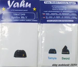 YAHU YMA7249 - 1:72 Spitfire Mk.V - Instrument Panel