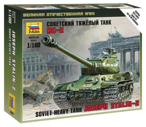 Go to product ZVEZDA 6201 - 1:100 IS-2 Stalin - Soviet Heavy Tank