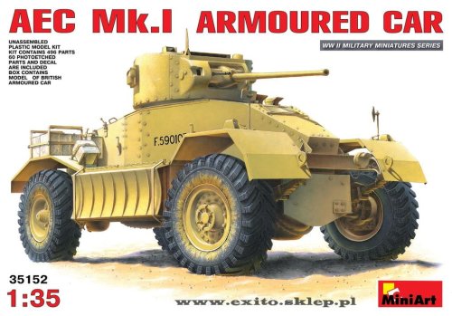 Go to product MINIART 35152 - 1:35 AEC Mk.I Armoured Car