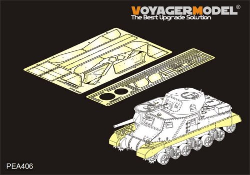 Go to product VOYAGER PEA406 - 1:35 WWII British Grant Medium Tank Track Covers Photo Etched set