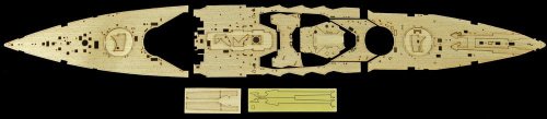Go to product HASEGAWA 72142 QG42 - 1:350 Wooden Deck for Nagato