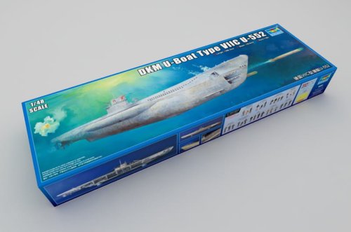 Go to product TRUMPETER 06801 - 1:48 DKM U-Boat Type VIIC U-552 (Full interior details)
