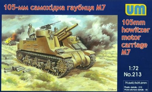 Go to product UNIMODELS 213 - 1:72 M7 105mm howitzer motor carriage Priest