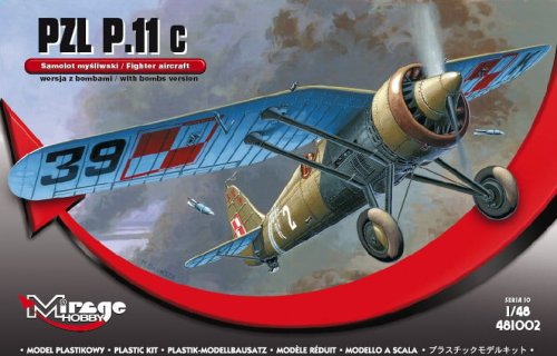 Go to product MIRAGE 48102 - 1:48 PZL P-11 c bomb version