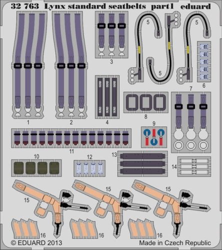 Go to product EDUARD 32763 - 1:32 Lynx Mk.88 seatbelts
