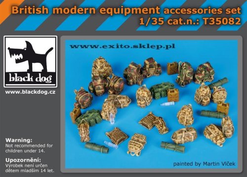 Go to product BLACK DOG T35082 - 1:35 British modern equipment accessories set