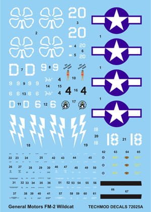 Go to product TECHMOD 72025 - 1:72 General Motors FM-2 Wildcat