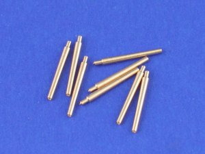 ABER 1:700L-02  - 1:700 Set of 8 pcs 380 mm short barrels for turrets with antiblast covers ships Richelieu, Jean Bart