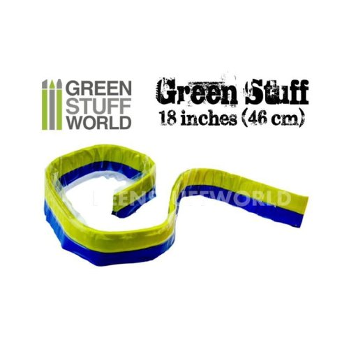 Go to product GREEN STUFF 9002 - Green Stuff Tape 46 cm - Masa modelarska dwuskładnikowa