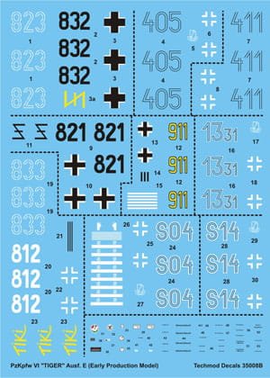 Go to product TECHMOD 35008 - 1:35 Pzkpfw.VI Tiger Ausf.E early production model
