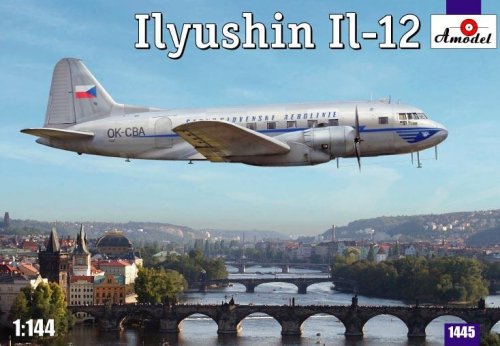 Go to product AMODEL 1445 - 1:144 Ilyushin IL-12 Czech version