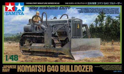 Go to product TAMIYA 32565 - 1:48 Komatsu G40 Bulldozer - Japanese Navy