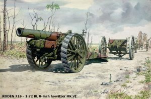 RODEN 716 - 1:72 BL 8-inch howitzer Mk.VI