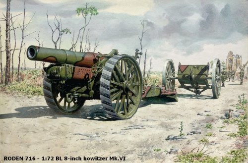 Go to product RODEN 716 - 1:72 BL 8-inch howitzer Mk.VI