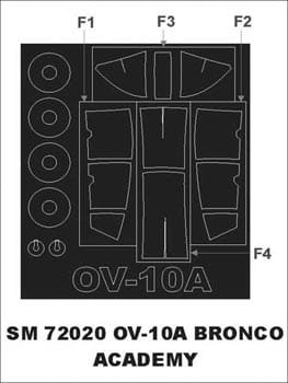 Go to product MONTEX SM72020 - 1:72 OV-10A Bronco