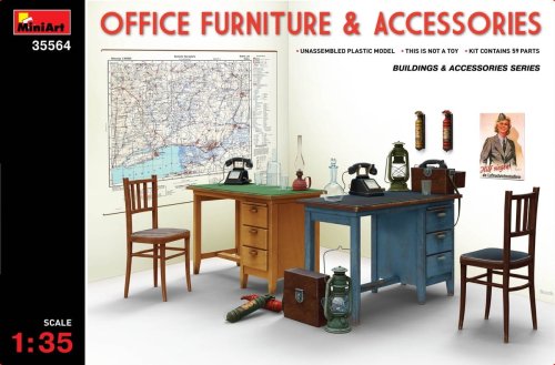 Go to product MINIART 35564 - 1:35 Office Furniture & Accesories