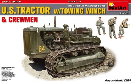 Go to product MINIART 35225 - 1:35 US Tractor w/ Towing Winch & Crewmen - Special Edition