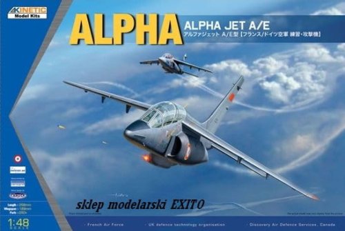 Go to product KINETIC 48043 - 1:48 Alpha Jet A/E