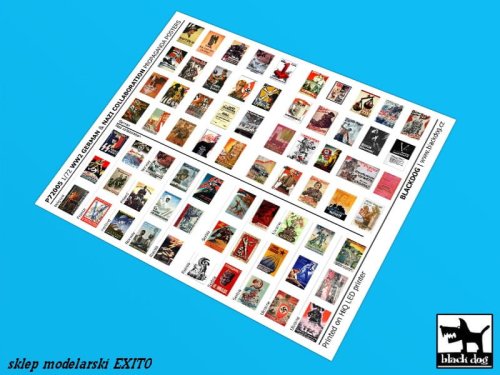 Go to product BLACK DOG P72005 - 1:72 WW II German & Nazi collaboration Propaganda posters (70 posters)