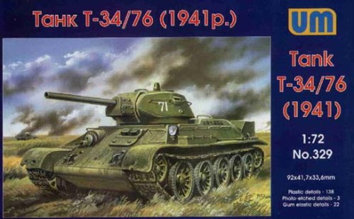 Go to product UNIMODELS 329 - 1:72 T-34/76 ( model 1941 )