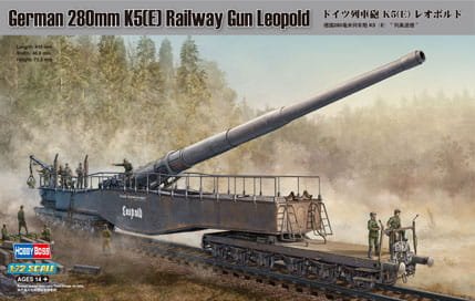 Go to product HOBBY BOSS 82903 - 1:72 German 280mm K5(E) Railway Gun Leopold