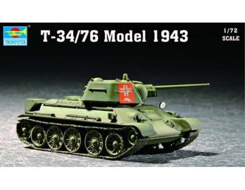 Go to product TRUMPETER 07208 - 1:72 Soviet T-34/76 model 1943