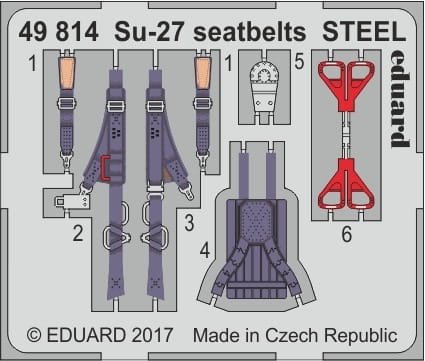 Go to product EDUARD 49814 - 1:48 Su-27 seatbelts - Steel
