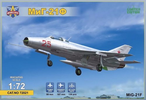 Go to product MODELSVIT 72021 - 1:72 Mikoyan Mig-21F