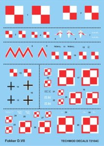 TECHMOD 72104 - 1:72 Fokker D.VII