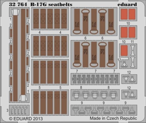 Go to product EDUARD 32764 - 1:32 B-17G seatbelts