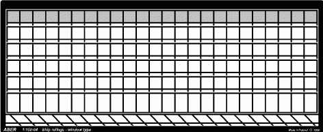 Go to product ABER 1:150-04  - 1:150 Ship railing - window type
