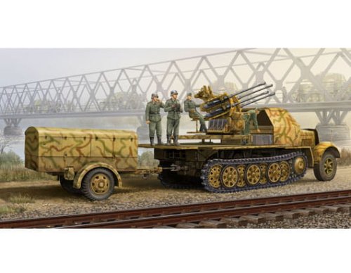 Go to product TRUMPETER 01524 - 1:35 German 2cm Flakvierling 38 auf Selbstfahrlafette (Sd.Kfz.7/1 Late Version)