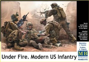 MASTER BOX 35193 - 1:35 Under Fire - Modern US Infantry