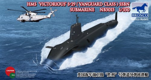 Go to product BRONCO NB 5015 - 1:350 HMS Victorious S-29 Vanguard Class SSBN Submarine