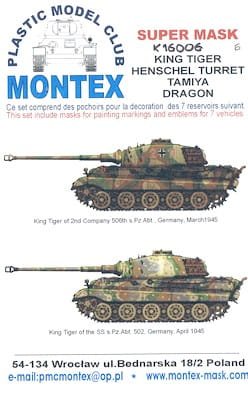 Go to product MONTEX K16006 - 1:16 Pz.Kpfw. VI Ausf.B Kingtiger
