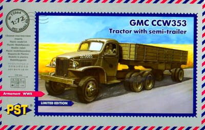 Go to product PST 72064 - 1:72 GMC CCW353 Tractor with semi-trailer