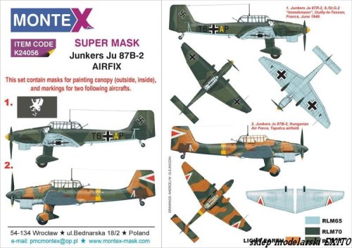 Go to product MONTEX K24056 - 1:24 Junkers Ju-87B-2
