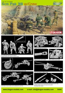 DRAGON 6444 - 1:35 5cm Pak 38 w/Crew