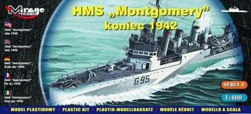 Go to product MIRAGE 40607 - 1:400 HMS Montgomery 1942 - Niszczyciel