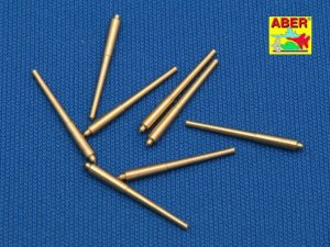ABER 1:700L-08  - 1:700 Set of 8 pcs 381mm long barrels for turrets without antiblast covers ships Hood