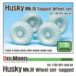 DEF MODEL DW35095 - 1:35 US Husky Mk.III Sagged Wheel set